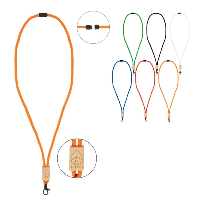 R-PET paracord lanyard - LT95306 (gadzety reklamowe)